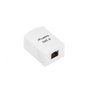 Lanberg OU6-0001-W Roseta de pared RJ-45 Cat.6 Blanco